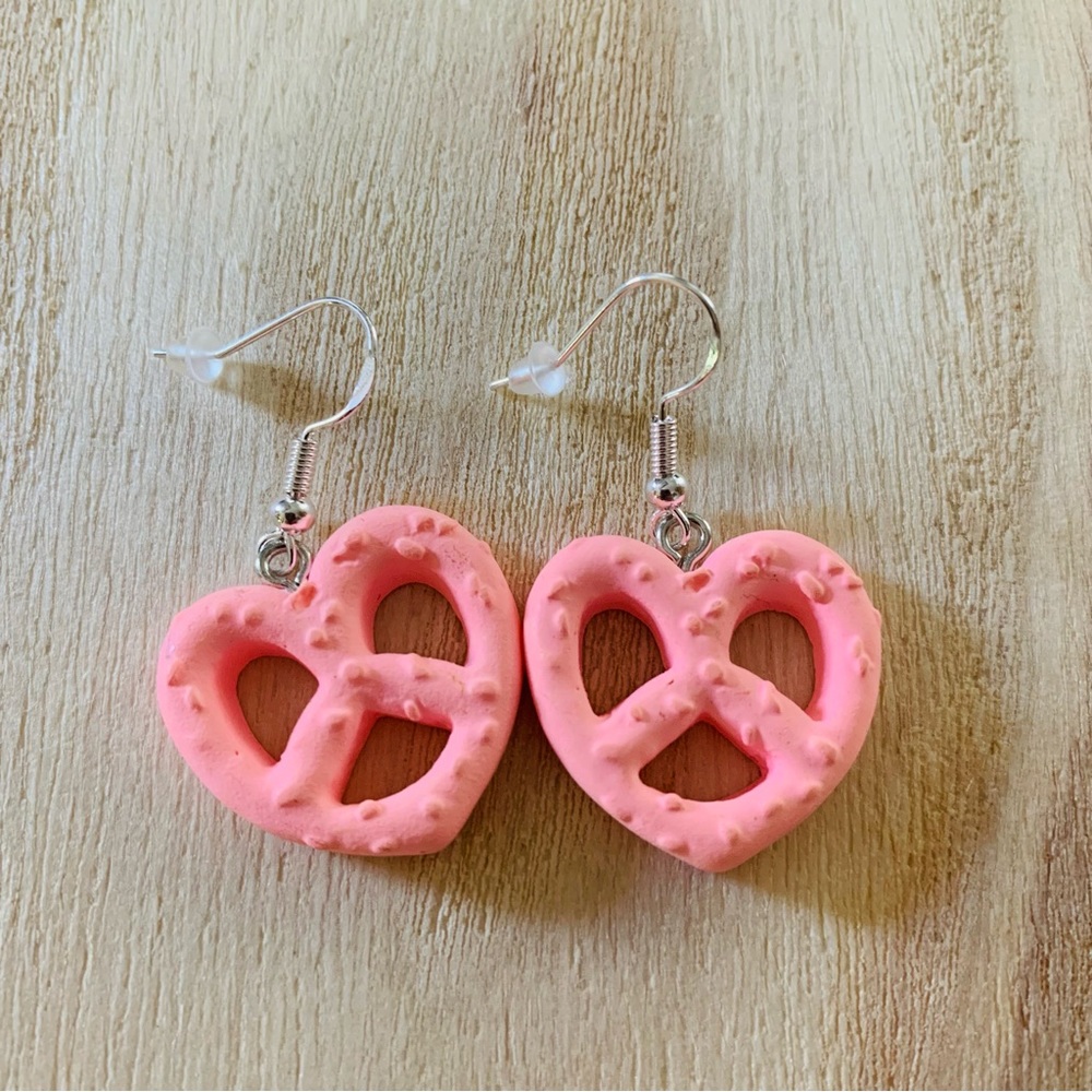 3/15$ Super cute handmade earrings 925 silver pastry sweets bread - Picture 4 of 7